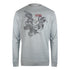 Cavalli Class Txt66B Cf050 05014 Grey Melange Round Neck Sweatshirt Mens